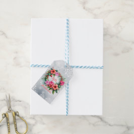 Mele Kalikimaka Hawaiian Hibiscus Presentetikett