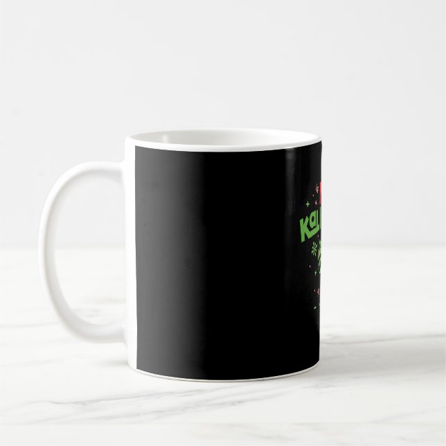 Mele Kalikimaka Hawaiian jul Handflatan Träd Light Kaffemugg (Vänster)