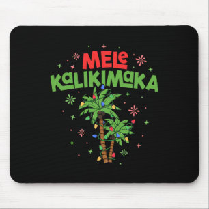 Mele Kalikimaka Hawaiian jul Handflatan Träd Light Musmatta