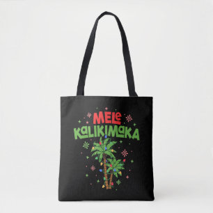 Mele Kalikimaka Hawaiian jul Handflatan Träd Light Tygkasse