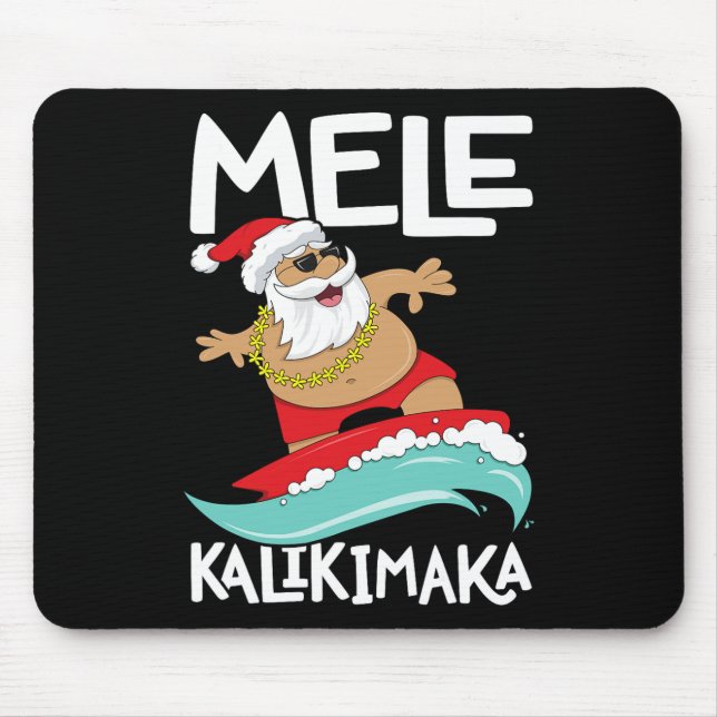 Mele Kalikimaka Hawaiian jul Hawaii Surfing Musmatta (Framsidan)