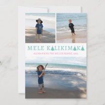 Mele Kalikimaka Hawaiian jul Photo Collage
