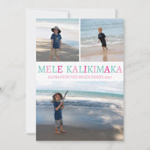 Mele Kalikimaka Hawaiian jul Photo Collage