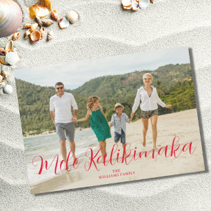 Mele Kalikimaka Hawaiian jul Photo Julkort