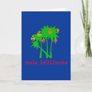Mele Kalikimaka Hawaiian julapparel Helgkort