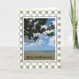 Mele Kalikimaka Hawaiian julkort Helgkort
