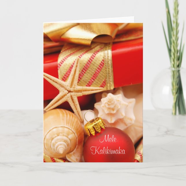 Mele Kalikimaka Hawaiian julkort Helgkort (Framsida)