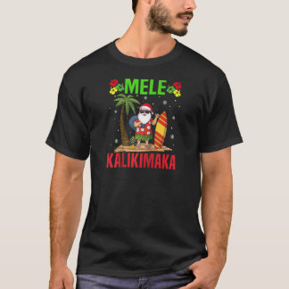 Mele Kalikimaka Hawaiian Jultomten Haw T Shirt