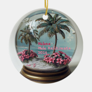 Mele Kalikimaka Hawaiian Personlig Ornament