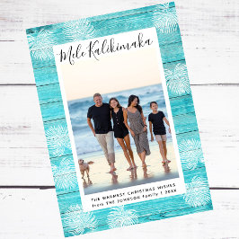 Mele Kalikimaka Hawaiian Photo jul Card Julkort