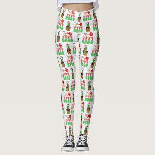 Mele Kalikimaka Hawaiian Pineapple God jul Leggings