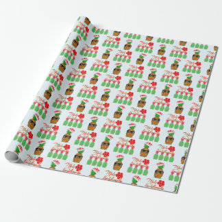 Mele Kalikimaka Hawaiian Pineapple God jul Presentpapper