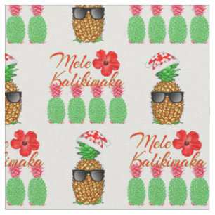 Mele Kalikimaka Hawaiian Pineapple God jul Tyg