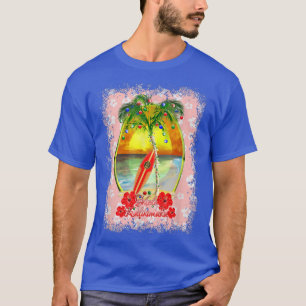 Mele Kalikimaka Hawaiian Surfa Surfing T Shirt
