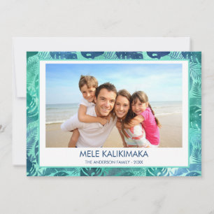 MELE KALIKIMAKA HAWAIIAN TROPICAL BEACH PHOTO JULKORT
