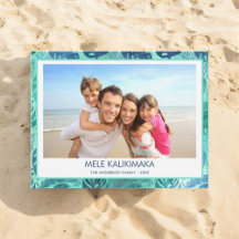 MELE KALIKIMAKA HAWAIIAN TROPICAL BEACH PHOTO