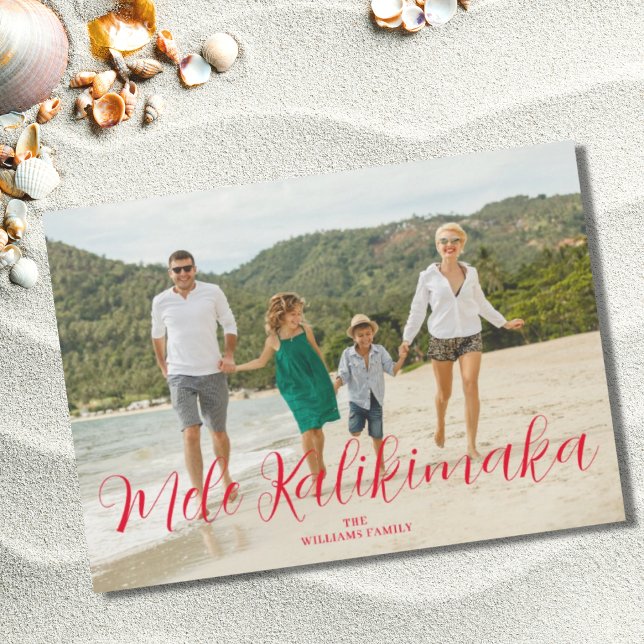 Mele Kalikimaka Hawaiiansk jul fotografering  Julkort (Skapare uppladdad)