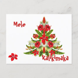 Mele Kalikimaka Hawaiianskt julkort Vykort