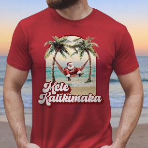 Mele Kalikimaka Hawaiianskt julstrand T Shirt