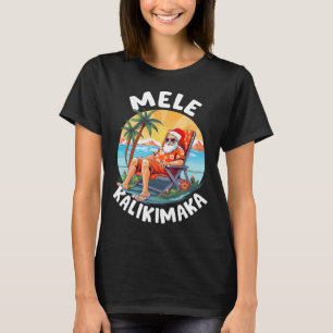 Mele Kalikimaka Hawaiiisk jul på Hawaii Sunba T Shirt