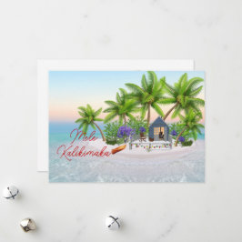 Mele Kalikimaka Hawaiin julkort Helgdag Card