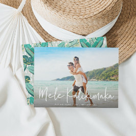 Mele Kalikimaka | Hawaiiskt Helgdag-fotokort Julkort