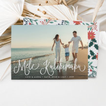 Mele Kalikimaka | Hawaiiskt Helgdag-fotokort
