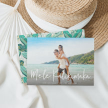Mele Kalikimaka | Hawaiiskt Helgdag-fotokort