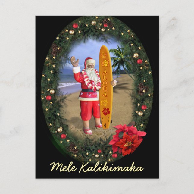 Mele Kalikimaka Helg Vykort (Framsida)