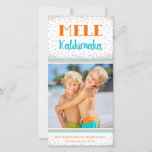 Mele Kalikimaka Helgdag Photo Card Julkort