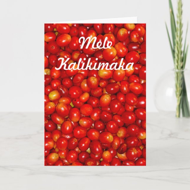 Mele Kalikimaka Helgkort (Framsida)