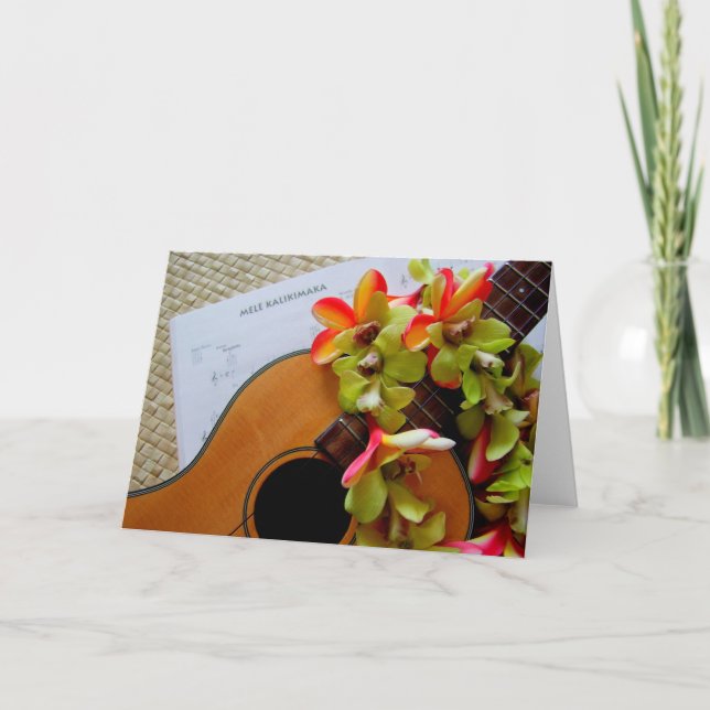 Mele Kalikimaka Helgkort (Framsida)