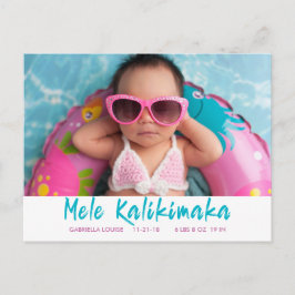 Mele Kalikimaka jul Baby Helgdag Photo Helg Vykort