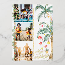Mele Kalikimaka | Jul fotocollage-kort