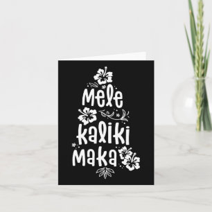 Mele Kalikimaka jul Hawaiian Julafton Vacation Kort