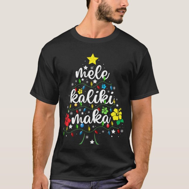 Mele kalikimaka jul Hawaiian T Shirt (Framsida)