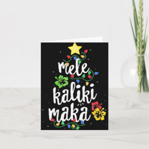 Mele Kalikimaka jul hawaiisk t-shirt  Kort