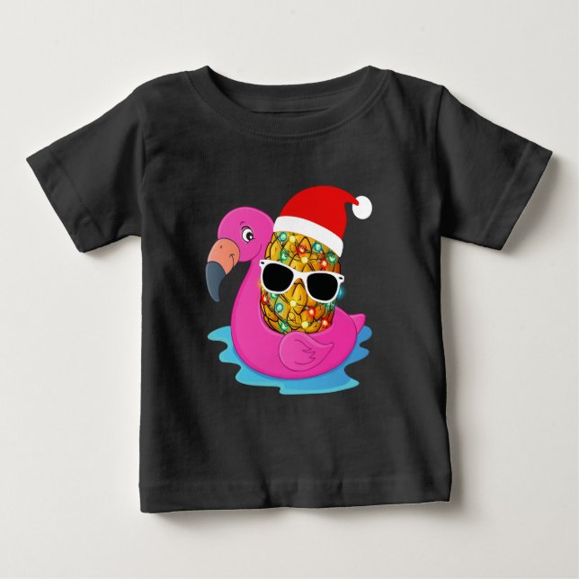 Mele Kalikimaka jul i juli Pineapple 2021 T Shirt (Framsida)