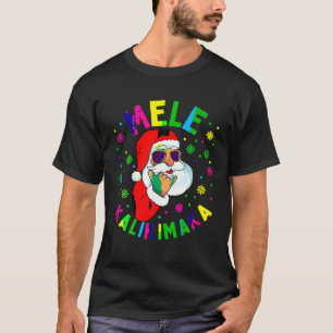 Mele Kalikimaka jul Jultomten Shaka Hawaii T Shirt