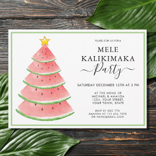 Mele Kalikimaka jul Party Inbjudningar
