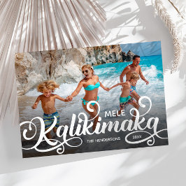 Mele Kalikimaka jul Photo Julkort