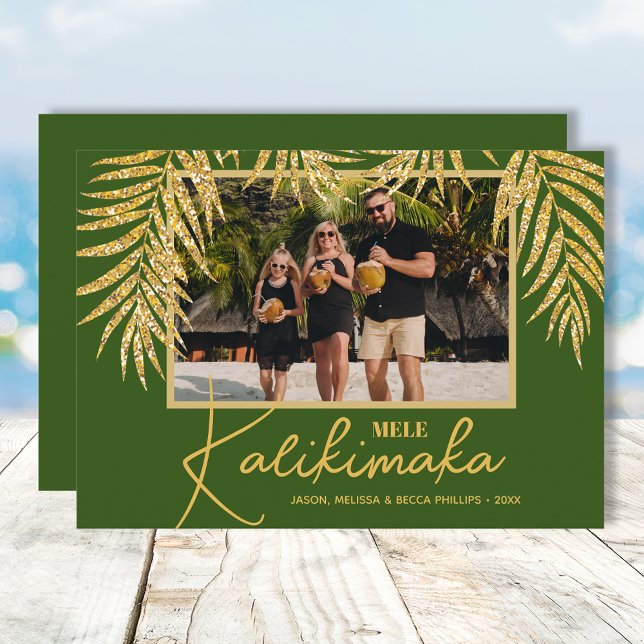 Mele Kalikimaka jul Photo Julkort (Skapare uppladdad)