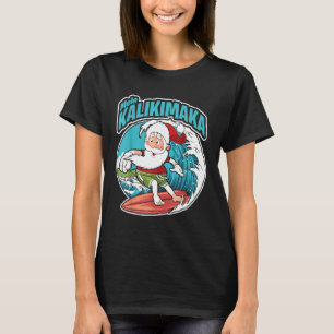 Mele Kalikimaka Julafton Surfing Jultomten Hawaiia T Shirt