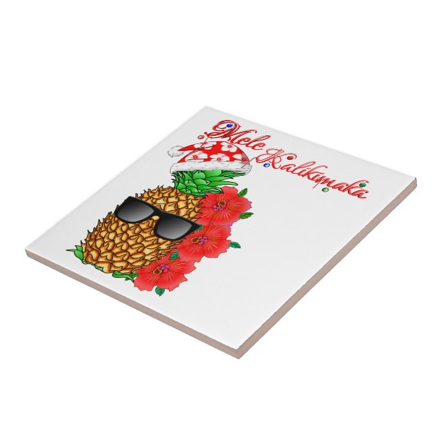 Mele Kalikimaka julananas Kakelplatta (Sidan)
