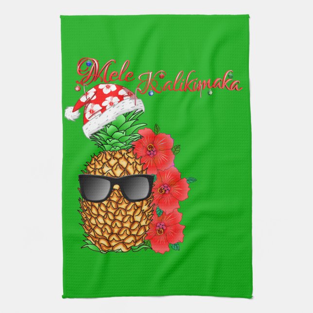 Mele Kalikimaka julanas Kökshandduk (Vertikal)