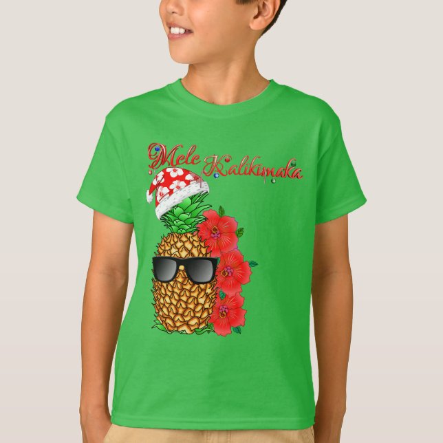 Mele Kalikimaka julanas Tee (Framsida)