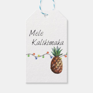 Mele Kalikimaka - Juletiketter Presentetikett