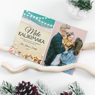 Mele Kalikimaka julfotoportskort Julkort