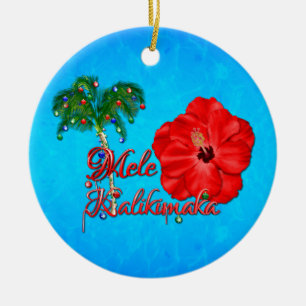 Mele Kalikimaka Julgransprydnad Keramik
