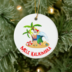 Mele Kalikimaka Julgransprydnad Keramik
